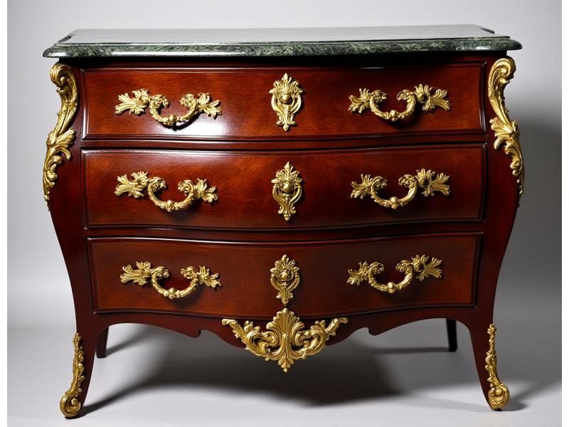 Commode Louis XV après restauration montrant les détails